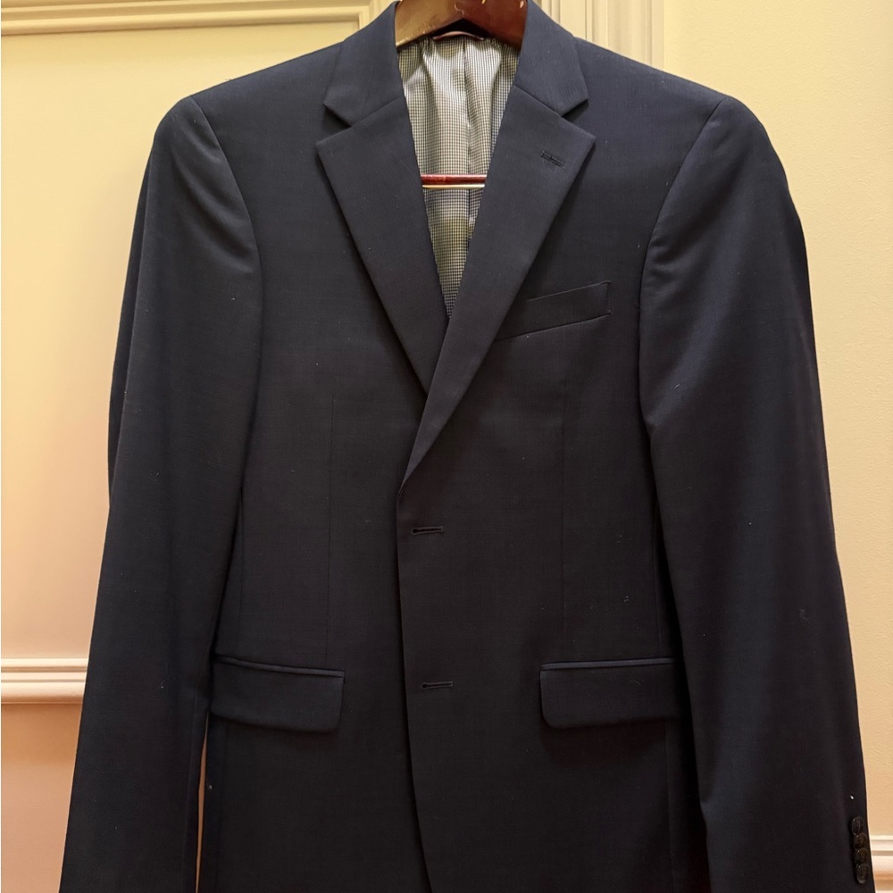 Tommy Hilfiger Men's Dark Blue Suit Jacket Size 36R